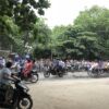 Motorbikes on a Burmese street